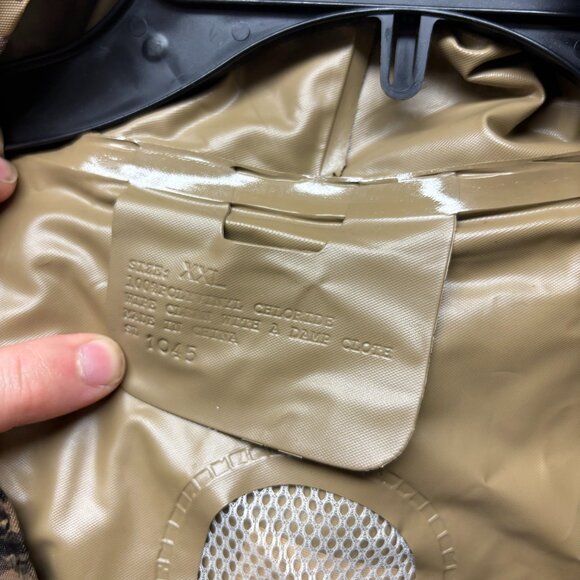 Vintage Realtree Rain Jacket Mens XXL Brown Camo Camouflage Waterproof - Picture 7 of 10